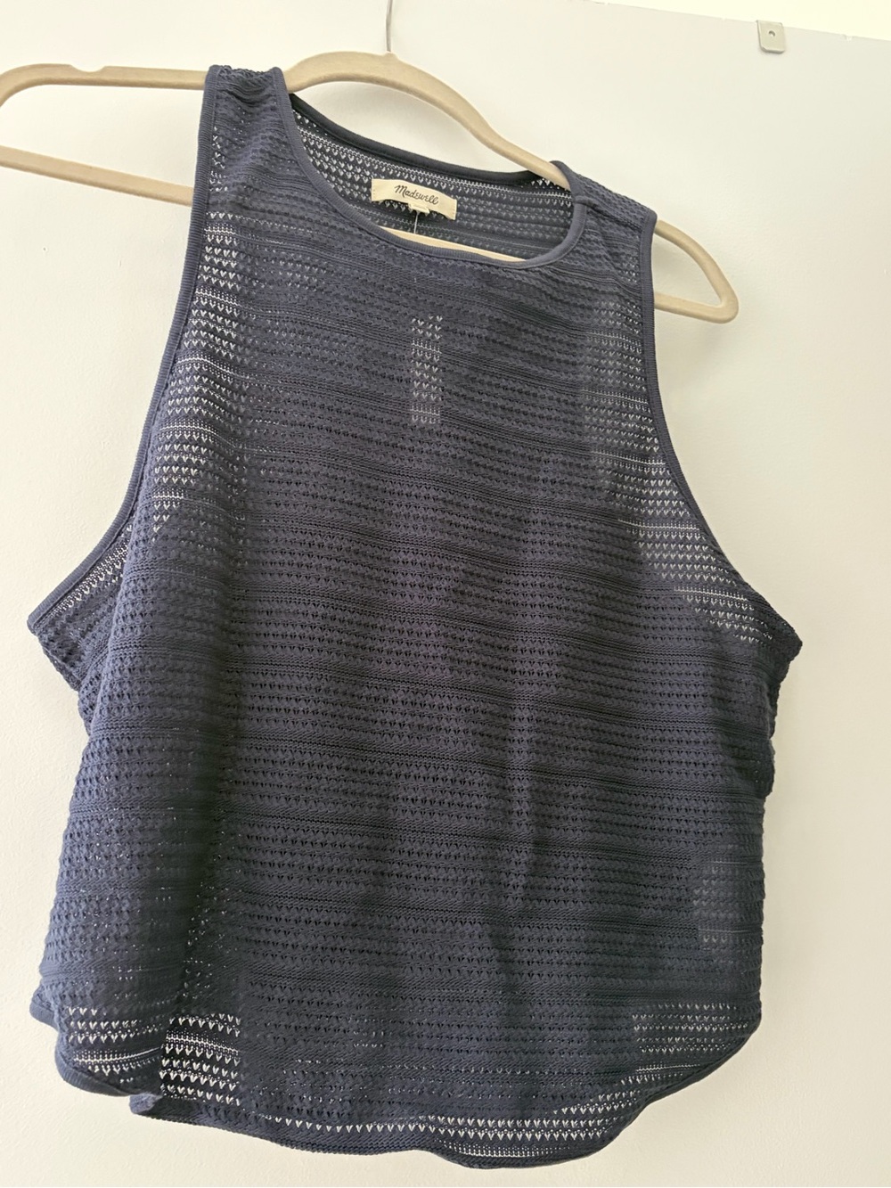Madewell Navy Knit Tank Top